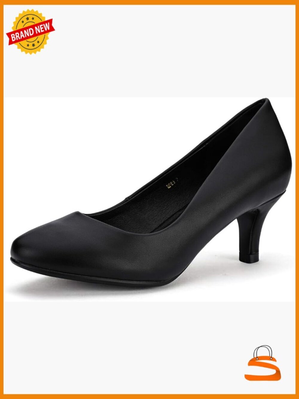 Classic Low Heel Dress Pumps 2 Inch Kitten Heel Round Toe Office Wedding Shoes